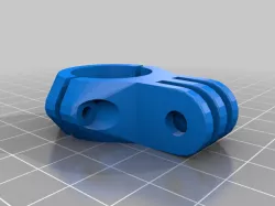 22mm triple gopro mount