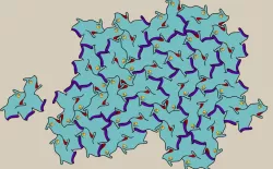 Aperiodic tile Einstein