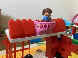 Balcony with rails (Lego Duplo compatible)