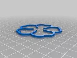 Black Clover five-leaf clover keychain v2