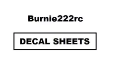 Burnie222rc's DECALS for all models