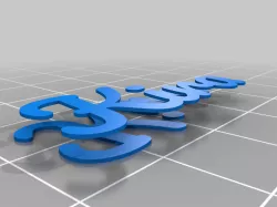 Double sided key chain for multi material Kira