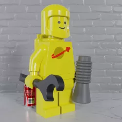 Fully Articulated Classic Spaceman Maxifig -- Snap-Fit or Magnetic