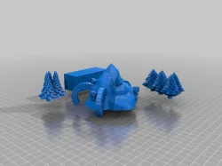 mountain mining site