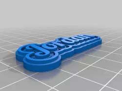 My Customized Multiline Tag or Keychain