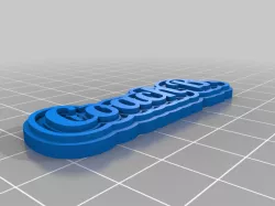 My Customized Multiline Tag or Keychain