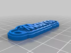 My Customized Multiline Tag or Keychain