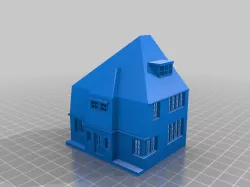 n scale corner house (left)
