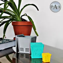 Print-in-place container