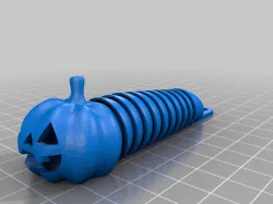 Slug-o-lantern pumpkin worm