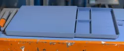 Small Parts tray with slide-in cover and label slot.