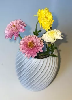 Vase with lamellas