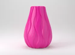 Vertical Waves Vase
