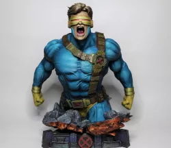 WICKED MARVEL CYCLOPS BUST: TESTED AND READY FOR 3D PRINTING