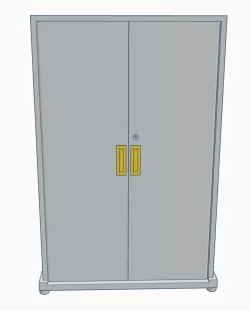 1/10 SCALE 2 DOOR SHOP/GARAGE CABINET