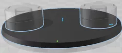 100mm base with Risers