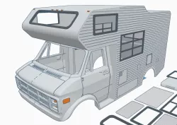 1980's style Camper Van for 1/10 RC