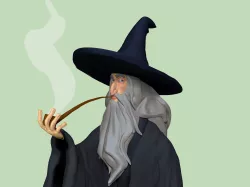 3D Cartoon Gandalf the Grey Bust