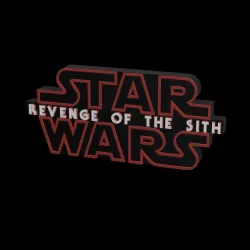 3D MULTICOLOR LOGO/SIGN - STAR WARS: Revenge of the Sith