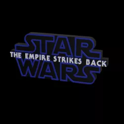 3D MULTICOLOR LOGO/SIGN - STAR WARS: The Empire Strikes Back