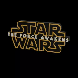 3D MULTICOLOR LOGO/SIGN - STAR WARS: The Force Awakens