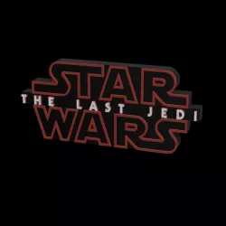 3D MULTICOLOR LOGO/SIGN - STAR WARS: The Last Jedi