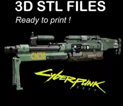 3D STL - M2067 Defender - "Cyberpunk 2077"