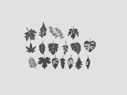 Airsoft camo leaf stencils