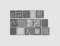Airsoft camo paint stencil pack
