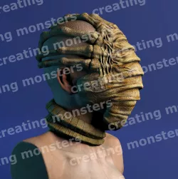 alien facehugger bust STL