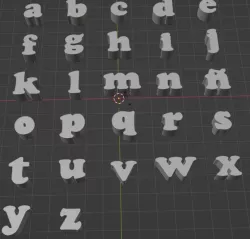 Alphabet Cooper black lowercase