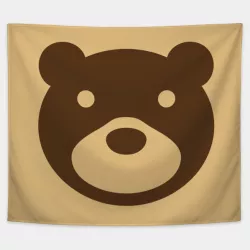 Animal Crossing Brown Bag Bear Logo Stamp
