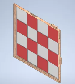 Assembled chess board