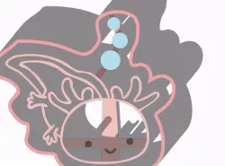 axolotl bubbles cookie cutter