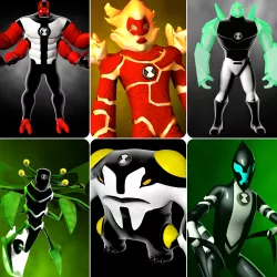 Ben 10000 Classic - Bandai Figure Pack of 10 3d Models