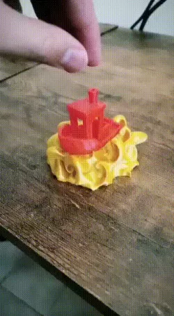 Benchy with waves