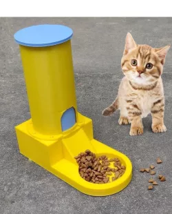 Best Cat Feeder Food Dispenser Castle for Pets - 3D Printed