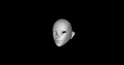 BJD Head, bjd doll, 3d bjd, bjd 3d model, head bjd doll