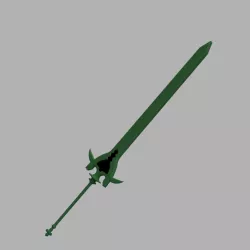 Black Clover Yuno Sword Spirit of Zephyr (Supiritto Ofu Zefā) - Cosplay 3d Print Files