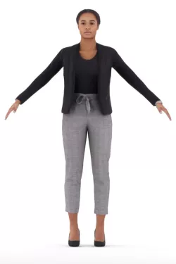 Carla Rigged 001 - Business Model with Control Rig