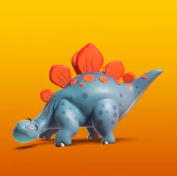 Cartoon dinosaur