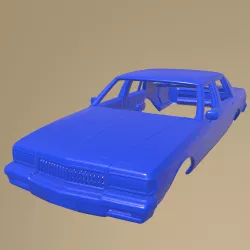 Chevrolet Caprice 1987 printable car body