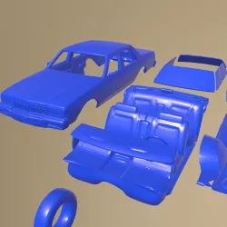 Chevrolet Caprice 1987 Printable Car In Separate Parts