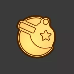 Christmas crescent Stl File