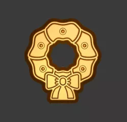 Christmas wreath Stl File