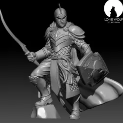 Cimillon - The Aes Sidhe Hero Male (With helmet)