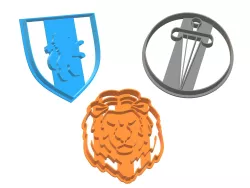 cortante cookie cutter 8cm narnia pack set x3 lion fondant sword