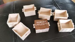 Crate for Playmobil "Danger Explosives" lid