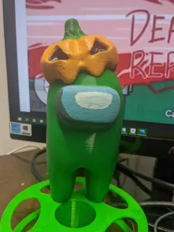 Crewmate Pumpkin Head