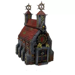 Crypt/Church two designs with grave stones and a chained up coffin